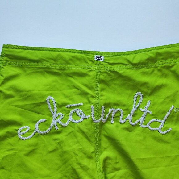 Ecko Unlimited board short men's size 34 neon green embroidered - Picture 4 of 11